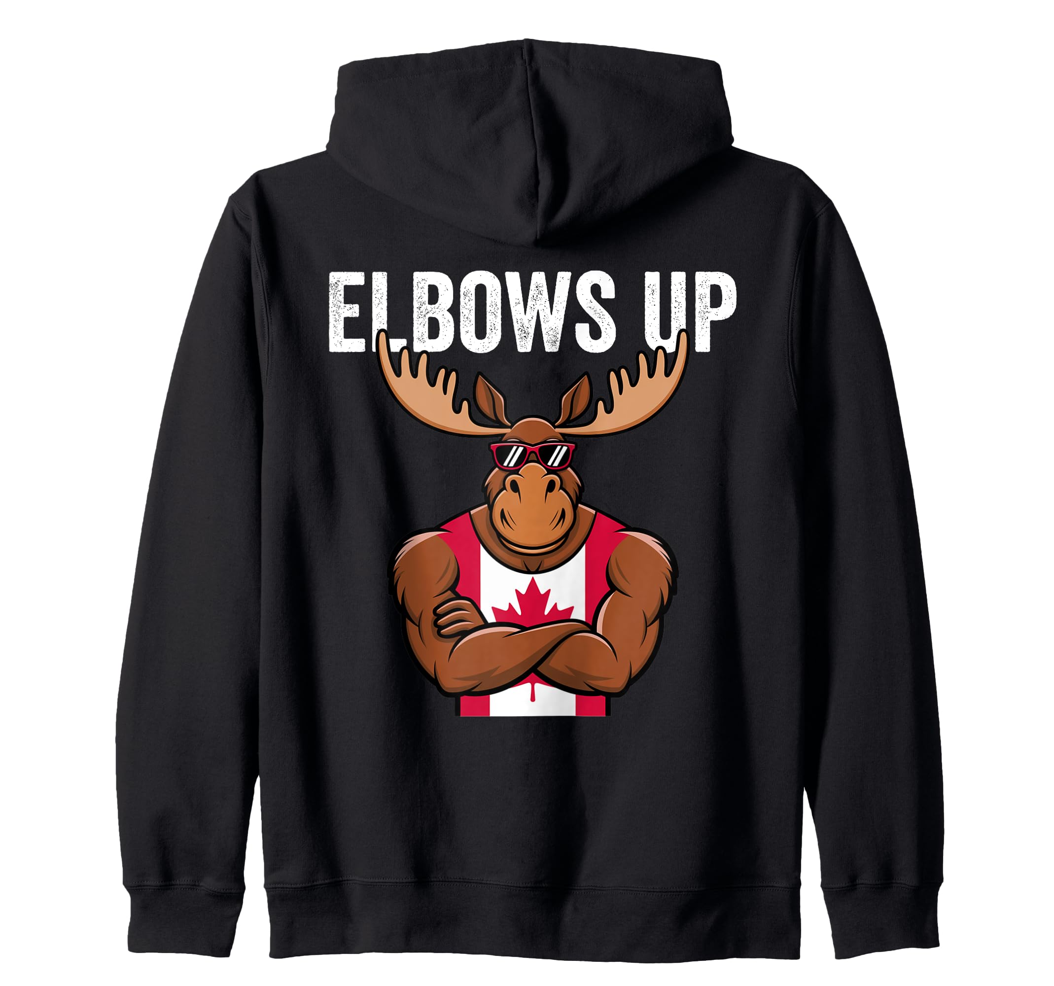 

Elbows Up Canada Zip Hoodie чёрный