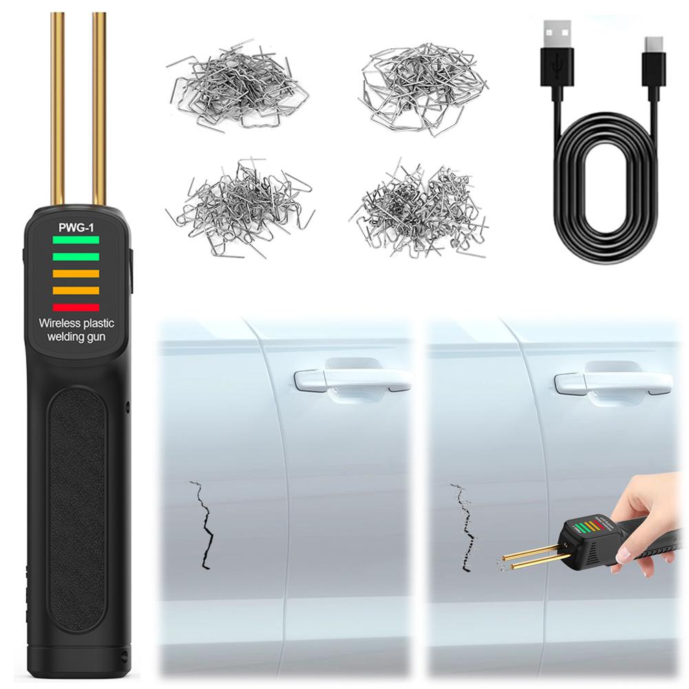 Saldatrice per Plastica da 300W con 200 Graffette Saldanti a Caldo Ideale per Paraurti Auto e Riparazioni in Plastica