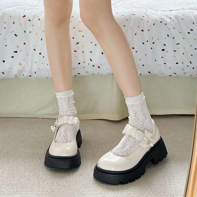 Sweet Lolita Cute Little Leather Shoes Summer and Autumn Korean Version Light Mouth Non-slip Outer Wear Skirt Mary Jane Shoes