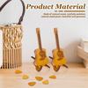 Guitar Pick Case Wood Guitar Picks Holder with Stand Easy to Use Guitar Pick Storage Box Easy to Carry Guitar Pick Storage Box