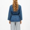 Kimono jean bleu vera avec poches et ceinture Femme LA PETITE ETOILE