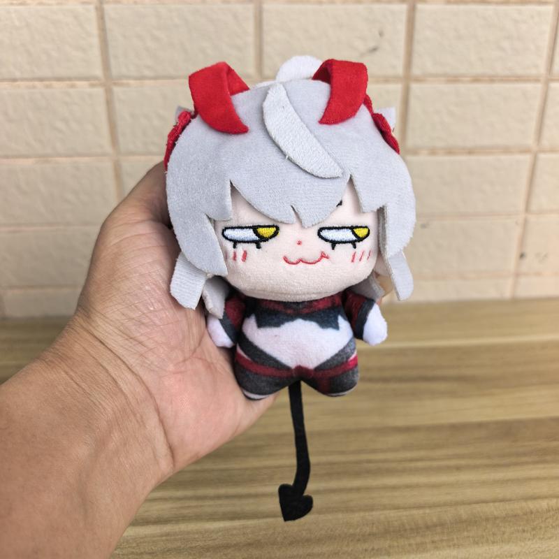 12Cm Adorned With Charming Tail Role Play Wiš'Adel Cartoon Gaming Arknights Character Ew Walter W Wisadel Soft Playthings Toon Pendant Plush Doll