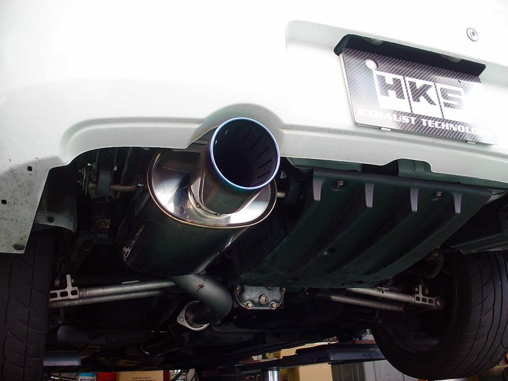 HKS Automotive Sports Muffler Super Turbo Muffler Subaru Impreza GDB Vehicle Inspection Compatible Intake and Exhaust System Parts 31029-AF001