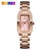 SKMEI 1400 Women Stainless Steel Band Waterproof Luxury Square Quartz Watches Stylish New Design Trend Fashion Watch for Ladies