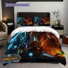 Epic Fantasy Battle Scene Bedding (1 * duvet cover + 2 * pillowcase, without core) 2D Flat Soft and comfortable Bedding set Christmas birthday gift