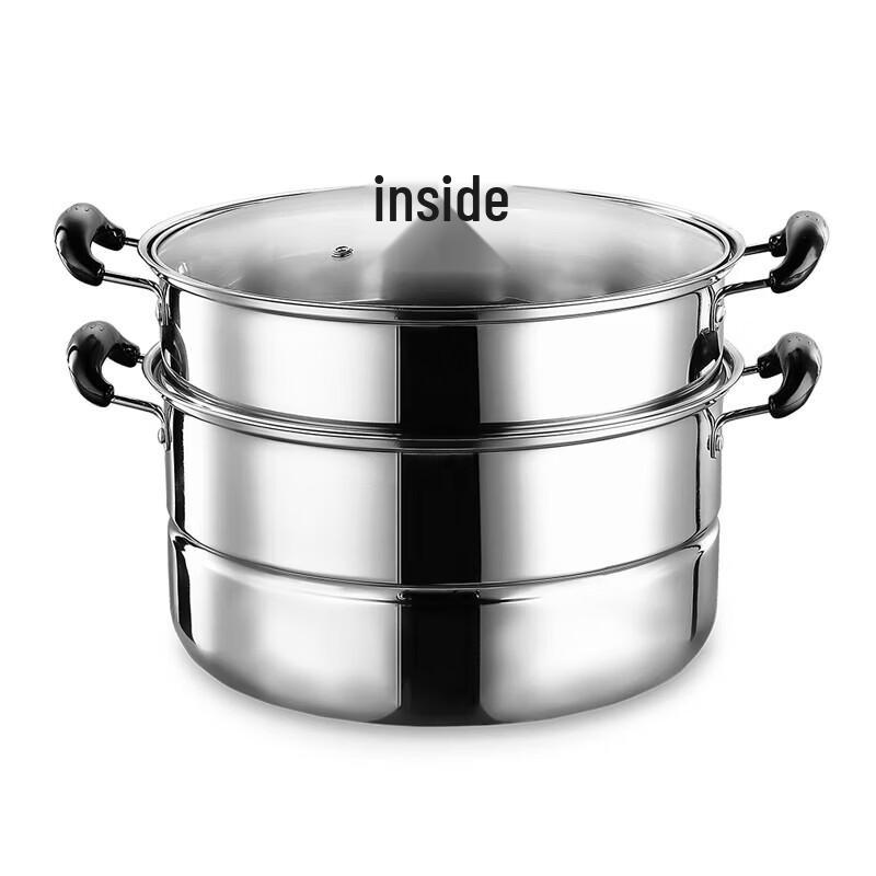 DESLON Stainless Steel 2-Layer Steamer Pot