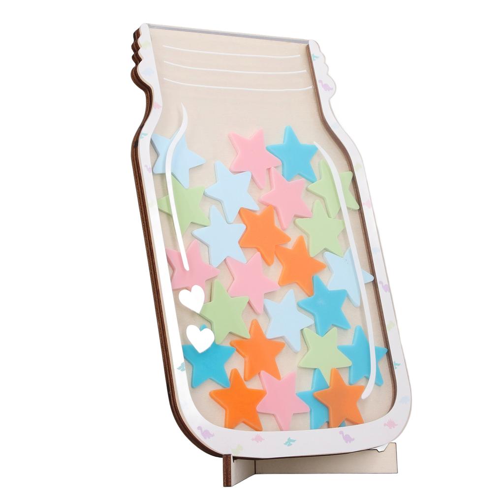 Personalisiertes Belohnungsglas mit Magnet für Verhaltensmanagement – Belohnungsglas für das Klassenzimmer (Stern)