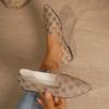 Fashion Women Solid Color Pointed Toe Loafers Shallow Woman Flats Shoes Ballet Flats Shoes Casual Slip On Lightweight Boat Shoes Women