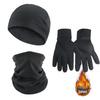 Mussel Camouflage Fleece Cycling Gloves Set