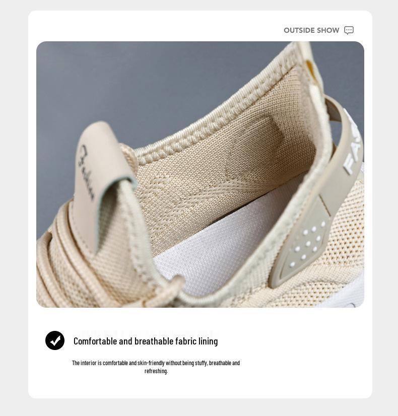 Women's Plus Size Breathable Flyknit Sneakers - Lightweight Mesh, Low-Cut, Comfortable Style 43