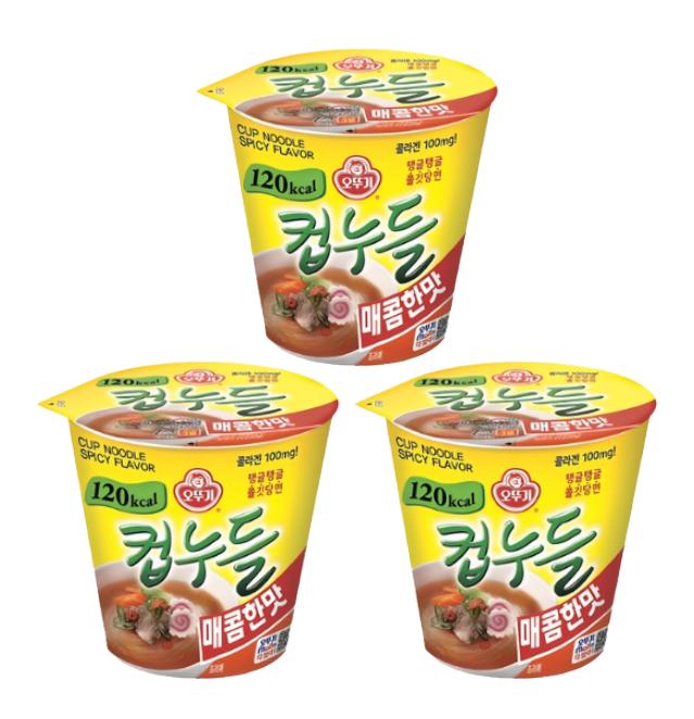 Ottogi Лапша чашка с острым вкусом 37г (5 различных количеств)