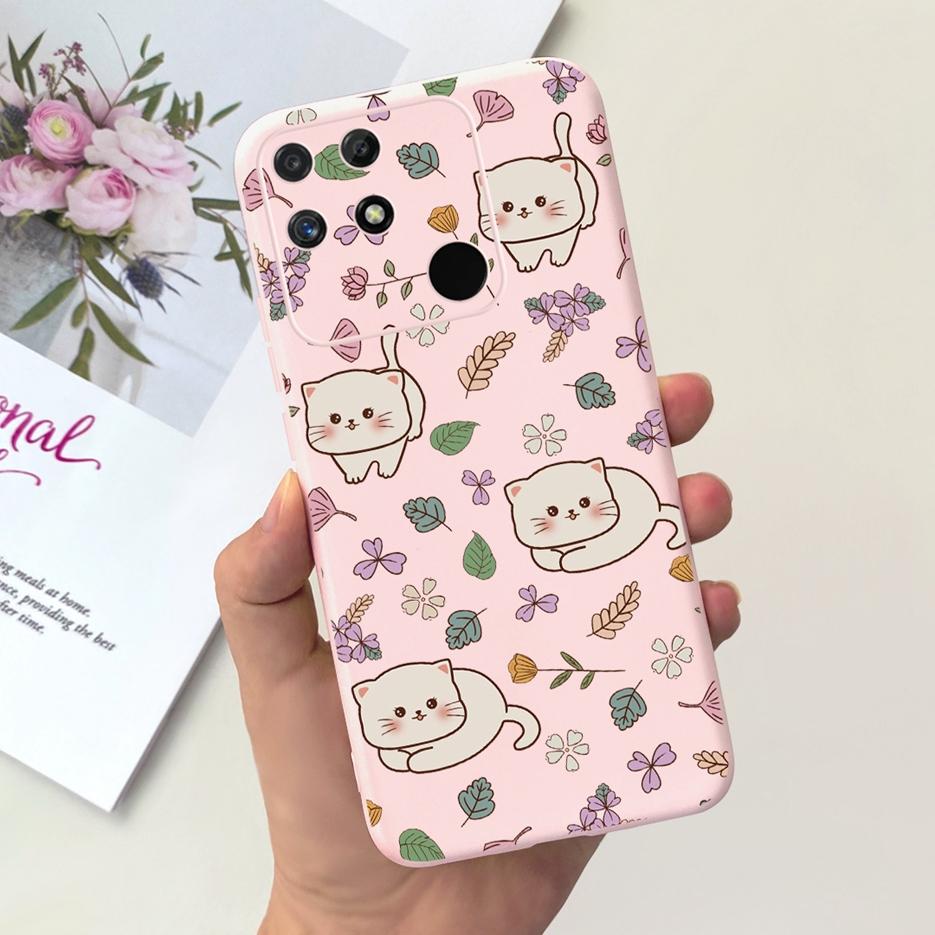 For Realme Narzo 50A Case RMX3430 Lovely Cartoon Cover Soft Silicone Phone Case For Realme Narzo 50i Narzo50A Prime Fundas Coque