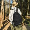 Schoolbag Outdoor Casual Backpack Women's Retro Lightweight Mountaineering Bag Solid Color Simple School Bag Large Capacity Backpack Women's College 