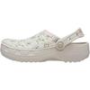 Classic Crafted Ditch Floral Clogs Comfortable Durable Supportive Outdoor Slippers Kids Clogs Cream 213974-2PL