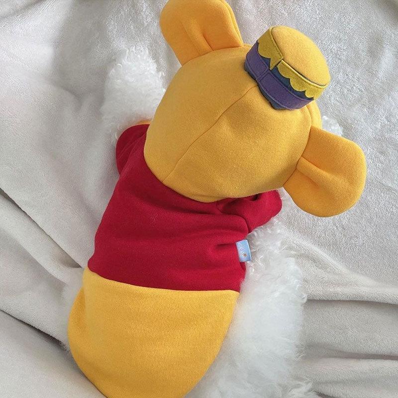 Pet Clothing Winnie The Pooh Transformed Into Dog Sweatshirt Thin Cat Two-legged Small and Medium-sized Dog Funny Clothes