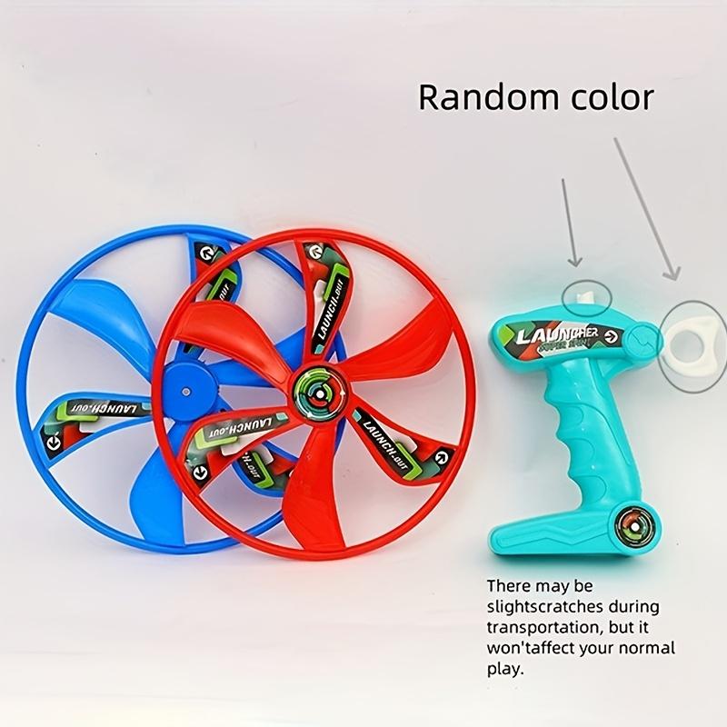 

Spinning Saucer Toys Outdoor Sports Toys Large String Spinning Saucer 1 Transmitter And Two Flying Saucers Family Interactive Outdoor Flying Toys with light