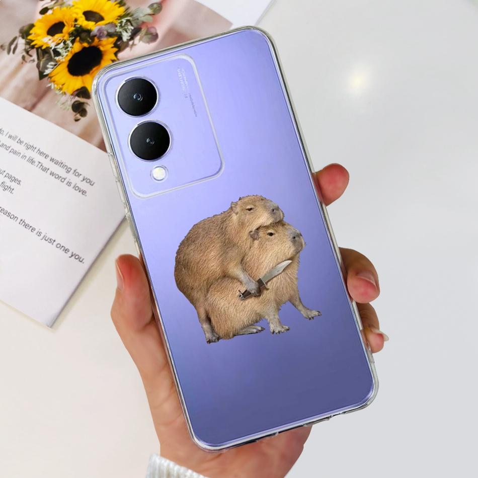 For Vivo Y17s Case 2023 Elegant Pattern Soft Silicone TPU Phone Back Cover For Vivo Y17s 4G VivoY17s Y 17S Bumper