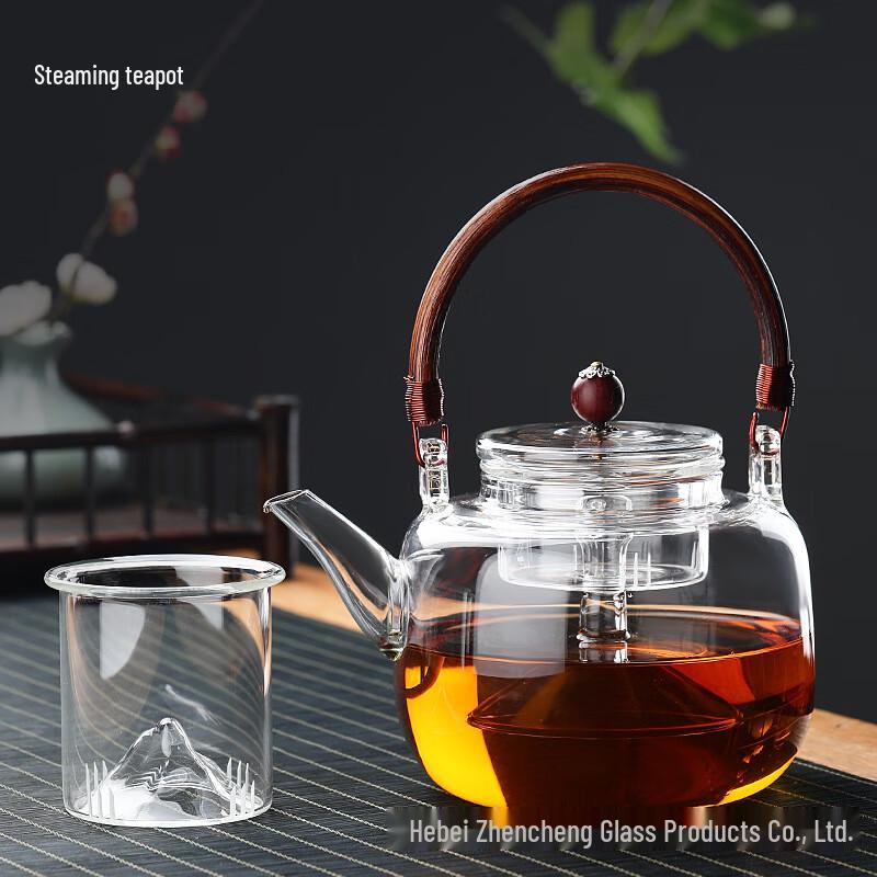 

Электрический чайник в японском стиле с двойным стеклянным заварником