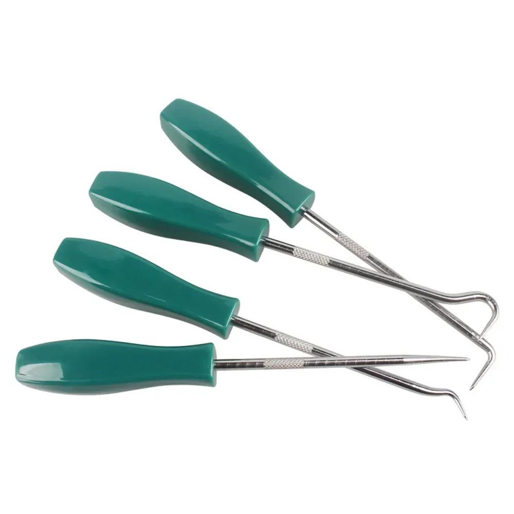 4Pcs Sets Car Auto Vehicle Oil Seal Screwdrivers Set O-Ring Seal Gasket Puller Remover Pick Hooks Repair Hook Tools for Car