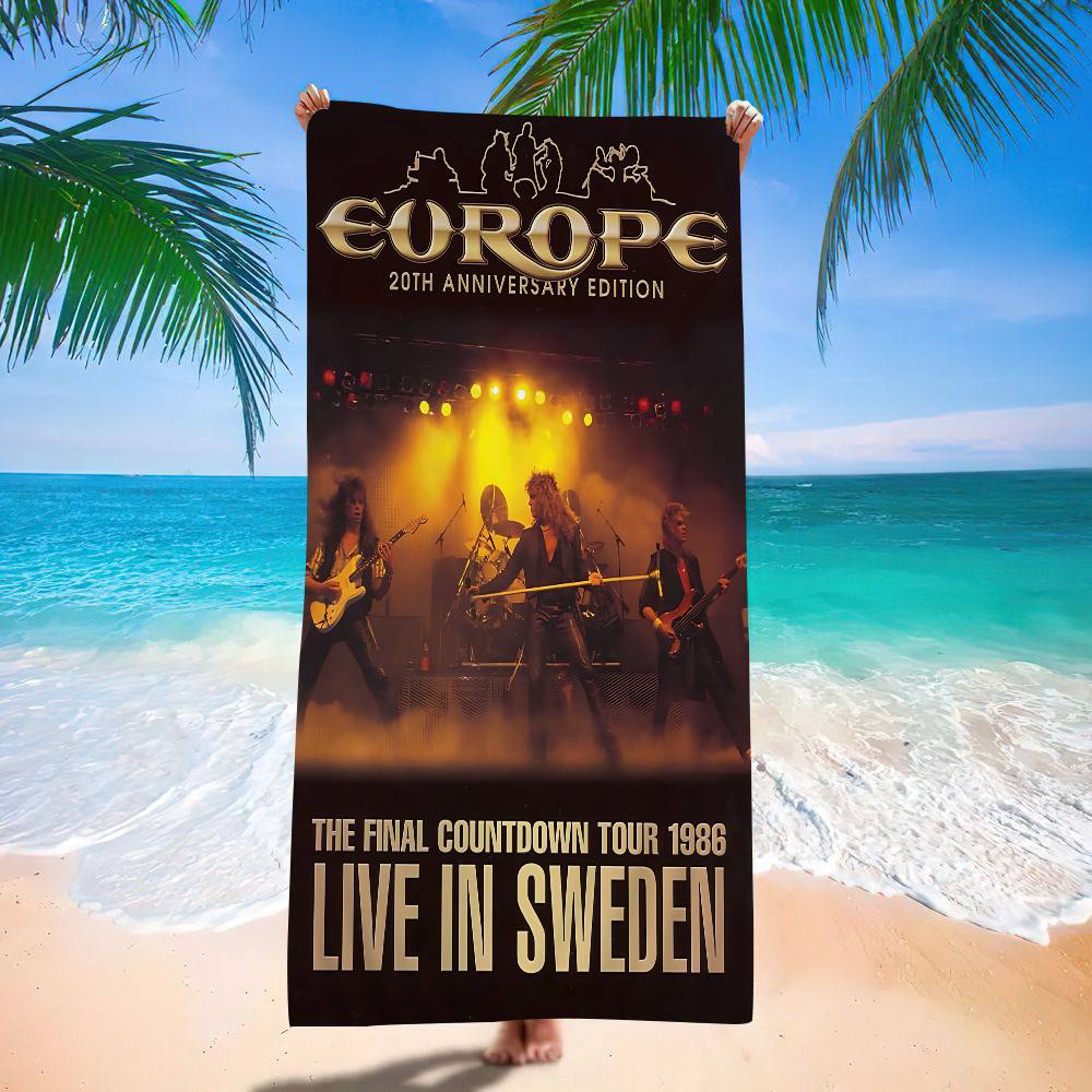 Charismatic Rock Band E-Europe Bath Towel Microfiber Soft Water Absorbing Breathable For Girl Kids Decorative Beach Towel