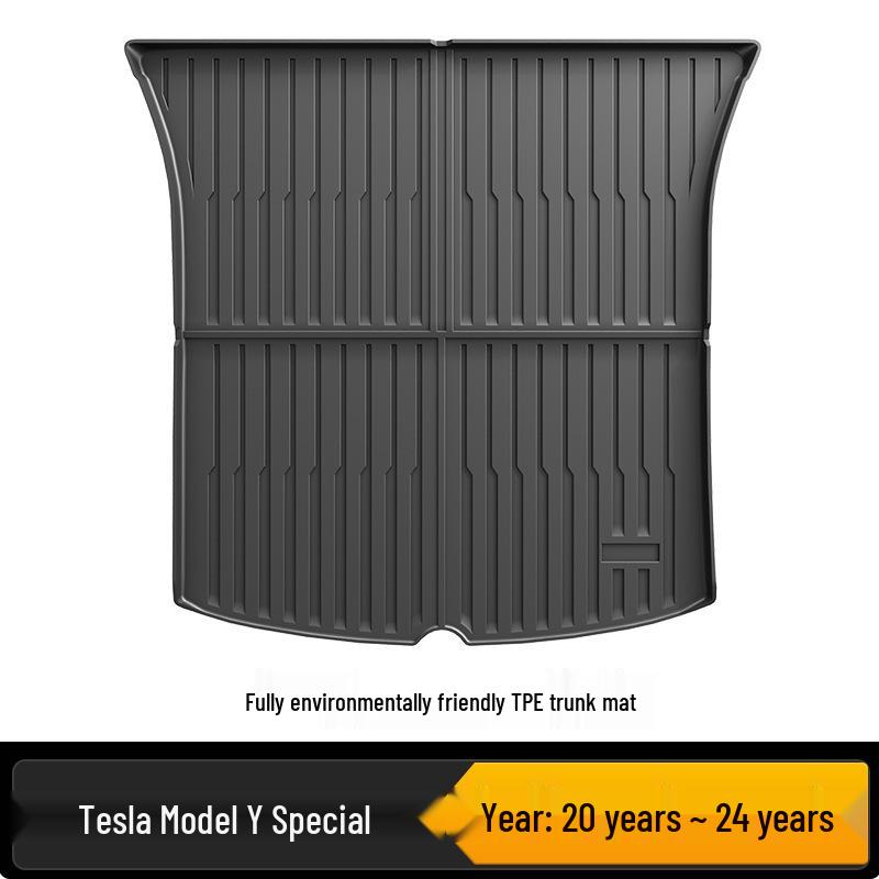 Passt für Tesla Model Y (25-Modell) Rechts- und Linkslenker: Vollständig umschlossene TPE-Fußmatten