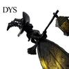 Spooky Witch Light Halloween Lamp Decoration, Gothic Holding Lantern Light, Party Ornaments Battery Powered Decorative for Home Office Porch