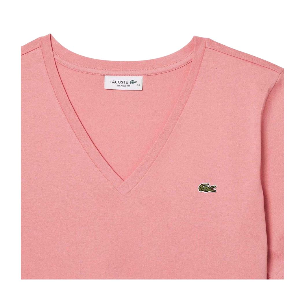 Lacoste Womens/Ladies Embroidered Logo Cotton Jersey T-Shirt