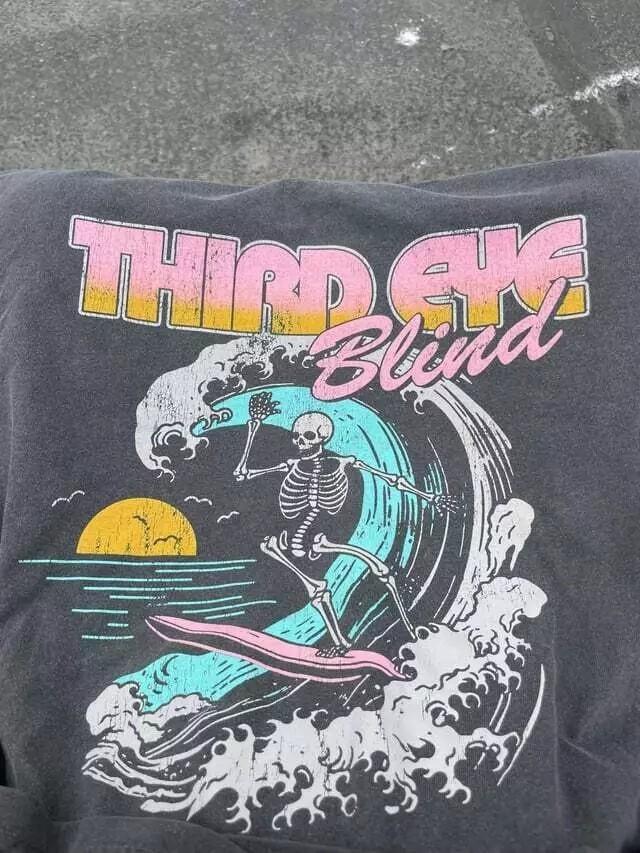 Third Eye Blind Band Tour Basic Style Charcoal Short sleeve Unisex T shirt XXL