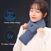 Men Women Electric Shawl Super Warmer Winter Soft Heated Scarf Neck with USB