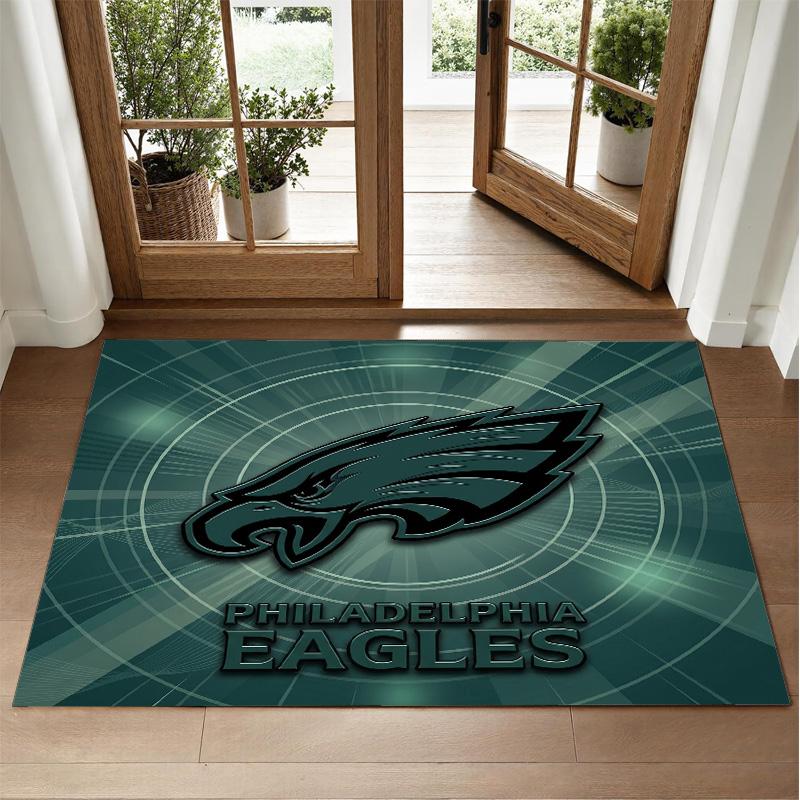Philadelphia Eagles Design Kristall-Samt Teppich Weiche Dekorative Matte für Schlafzimmer Eingang