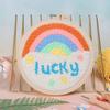 DIY Punch Needle Kits for Beginners Cute Animal with Hoop Embroidery Punch Needle Tool for Art Crafts Handmade Cross stitch kits