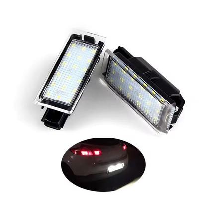18 LED Lamp Car License Plate Light White For Renault Clio 3 4 Espace 5 Kangoo 2 Master Megane 2 3 Cc Twingo 2 3 Twizy Vel J1R1
