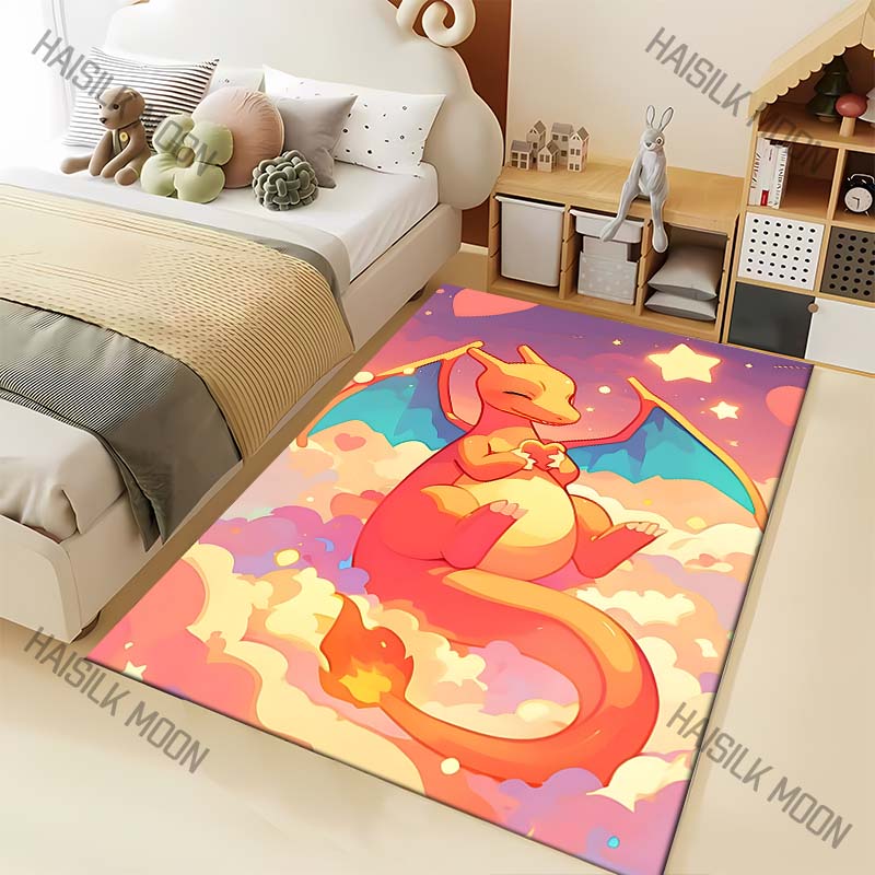 

Best Seller! Pocket Monsters Charizard Carpets Bedroom Living Room Mats Kids Room Decor Carpet Crawl Mat Gift Rug Free Shipping 40x60cm