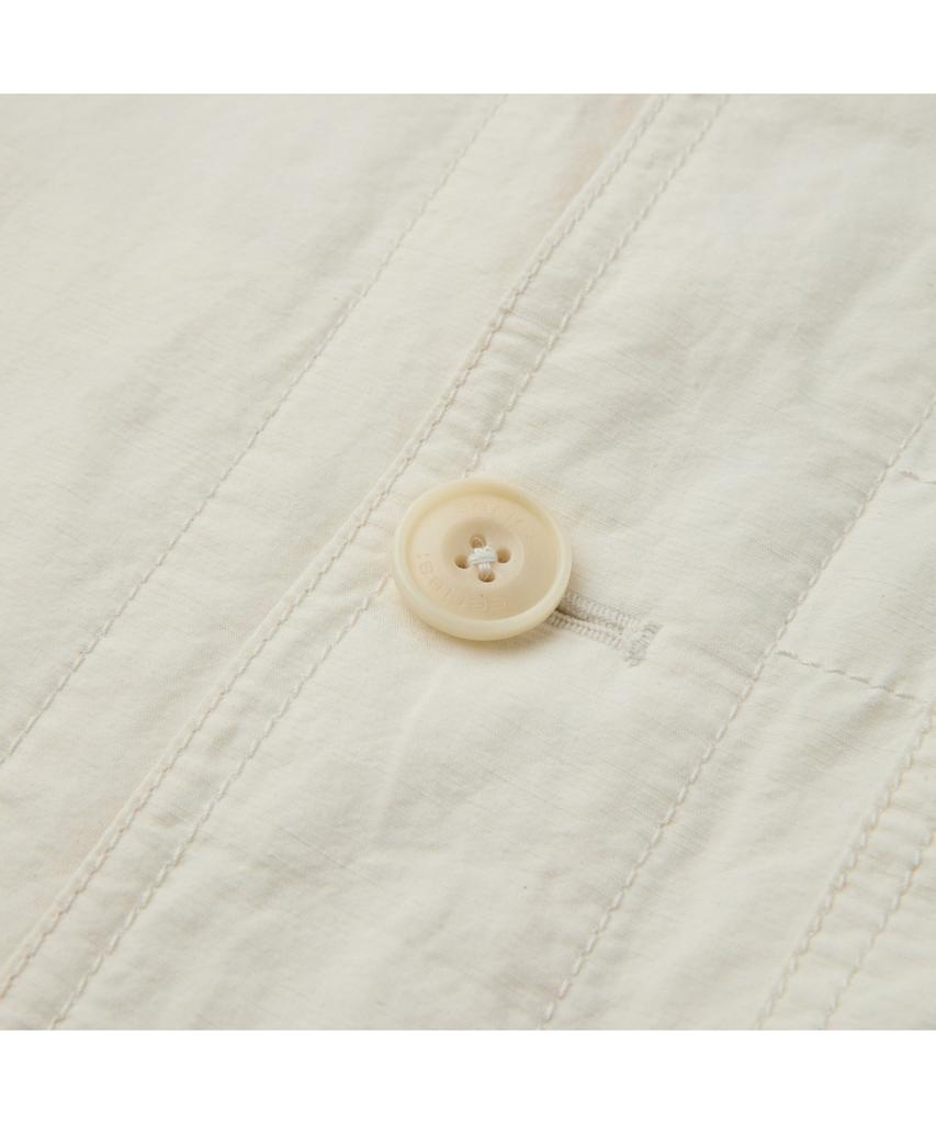 Series (Set Up) Cotton Linen Garment Washed Chore Oversized Jacket Sajam26532Ivx