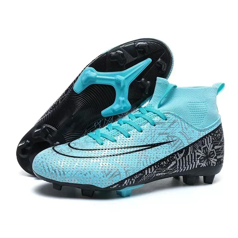 

Men Football Boots Adult Futsal Ultralight Non-Slip Comfortable Cleats Soccer Shoes Training Ankle Sport Grass Drop Shipping 35