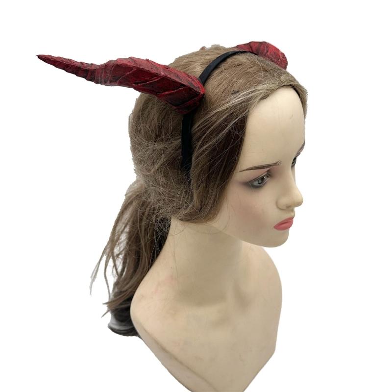Dragon Horn Costume Headband for Theme Party Use, Plastic Horn Hair Accessory with Stage Show and Photo Prop Appeal