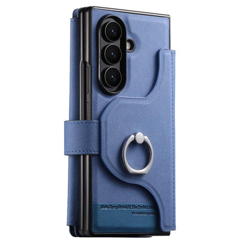 Zipper Wallet Magnetic Cover for Samsung Z Fold 8 7 Fold6 Fold5 Fold4 Fold3 Magsafe 2 in 1 Flip Leather Stand Holder Phone Bag