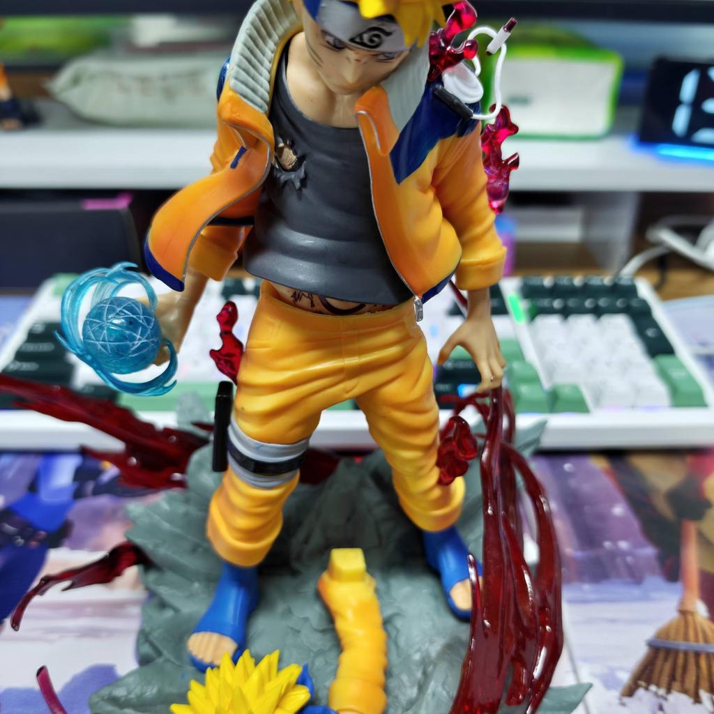 New Naruto Shippuden Premium Gk Nine-Tails Stand Alone Youth Series Naruto Uzumaki Interchangeable Head Collectible Figure Gift