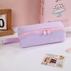 Large Capacity Stain-Resistant Oxford Cloth Pencil Case with Wide Opening and Stylish Letter Design