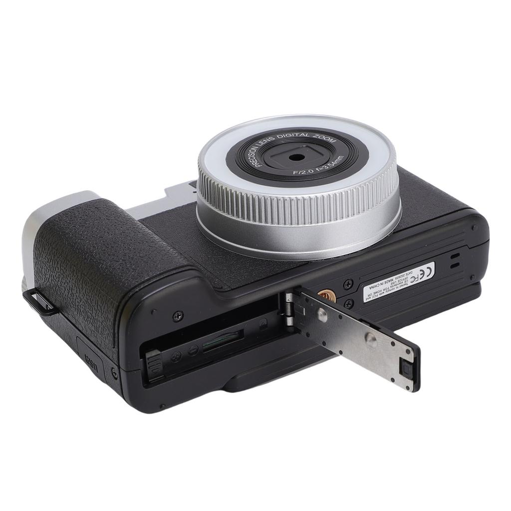 4K Digital Camera Autofocus 64MP Vlog Camera with 2.8 Inch 180 Degree   Screen Travel Camara for Photography