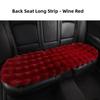 Heated Car  Cushion Winter Warm Comfortable Bubble Velvet Simulation Rabbit Fur Car  Pad 5 Seats Non-Backrest