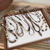 Design All-match Vintage Women Necklace Korean Style Choker Party Jewelry Irregular Bead Necklace