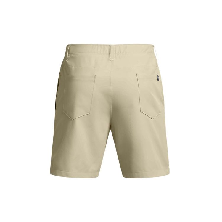 Under Armour Drive Deuces Solid Color Casual Comfortable Straight Leg Golf Training Mid Rise Athletic Shorts Men Shorts Dusty-Pink Gray 1383157-273