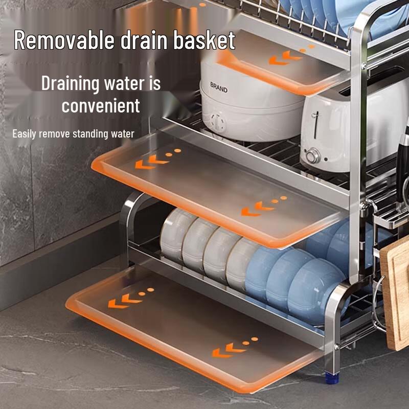 Yunshuang Multifunctional 3-Tier Countertop Kitchen Storage Rack