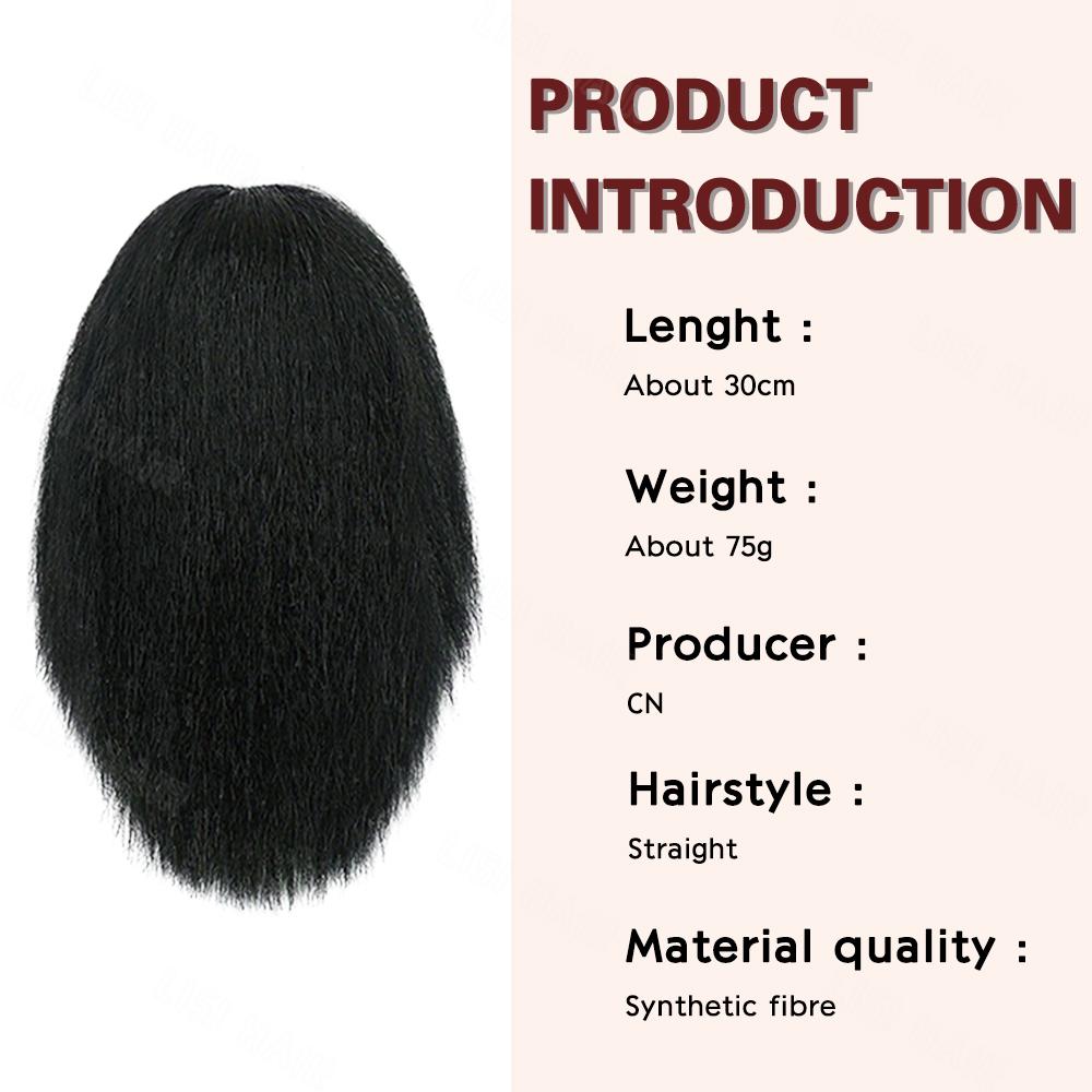 LISI HAIR Synthetic Short Straight Claw Ponytail Wig Extensions Natural Fluffy Ponytail For Women Cosplay Wear