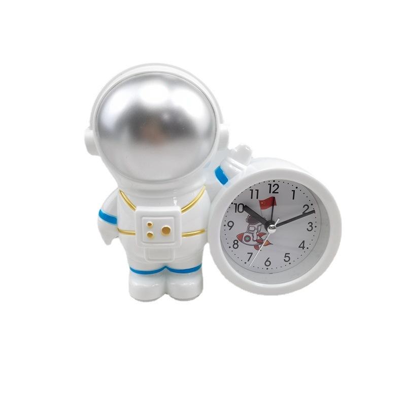 Creative Children's Alarm Clock Cartoon Student Clock Astronaut Model Alarm Clock Cute Astronaut Jump Seconds