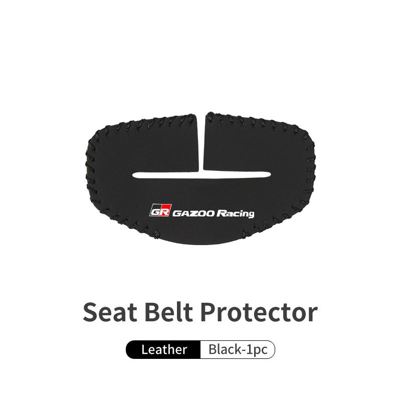 

For Toyota Car Seat Belt Buckle Cover Leather Protector Anti-collision Case Camry Highlander C-HR Hilux Vios Rav4 Prius Yaris