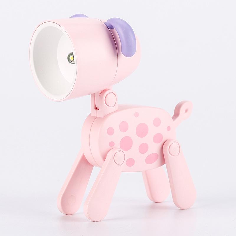 Spotted Puppy Mini Night Light - Cute DIY Cartoon Lamp for Desk
