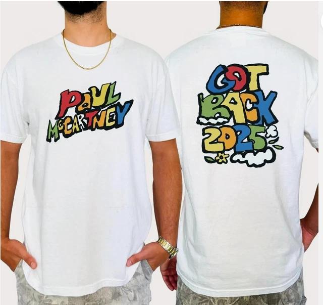 Paul Mccartney Got Back Tour 2025 Double Sided Inspired T-Shirt S