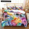Cartoon Bird Print King Queen Duvet Cover Colorful Cute Pet Birds Bedding for Adult Fashion Animal 2/3pcs Polyester Quilt Cover